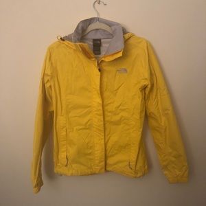 Yellow rain jacket